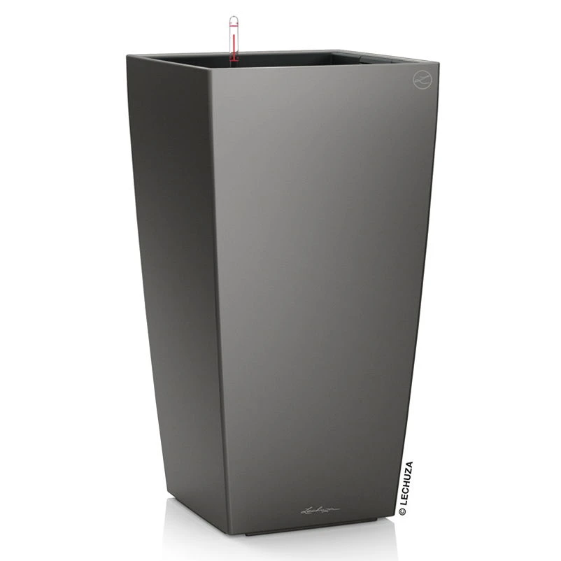 LECHUZA Cubico Premium 40, Anthrazit-metallic, All-in-One-Set, 40 X 40, H:75 Cm 4 LECHUZA Cubico Premium 40, Anthrazit-metallic, All-in-One-Set, 40 X 40, H:75 Cm – Bild 2