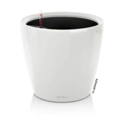 LECHUZA Classico Premium 35 LS, Weiß Hochglanz, All-in-One-Set, Ø 35 Cm, H:33 Cm -Die grüne Ecke 3325100232 Classico Premium 43LS wei All in OneSet D43xH40cm RGB 3 7768 3