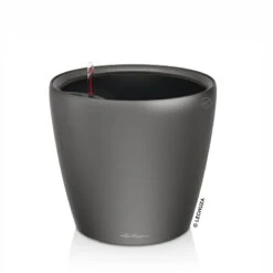 LECHUZA Classico Premium 43 LS, Anthrazit-metallic, Ø 43 Cm, H:40 Cm -Die grüne Ecke 3325100233 Classico Premium 43LS anthrazit All in One Set D43xH40cm RGB 7593