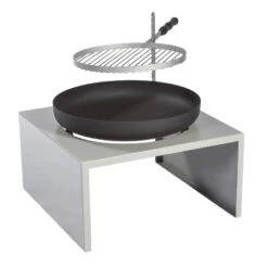 Feu Du Jardin Feuerschale "Moderne", Mit Grillfunktion, 21 Kg -Die grüne Ecke 3920100722 Feuerschale Moderne Gartenfeuer mit Grillfunktion1 65404