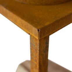 Edelstahl-Feuerstelle 'Fyro 80', Rost, 100 X 100 X 80 Cm -Die grüne Ecke 3920100738 Feuerstelle Fyro 80 Rost Optik 2 125221