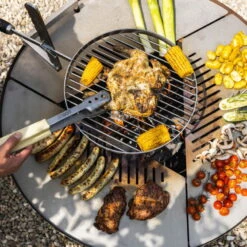 Edelstahl-Feuerstelle 'TRIA', Rost, 100 X 55 X 100 Cm -Die grüne Ecke 3920100752 Feuerstelle TRIA rost ca100x55x100cm 3 125230