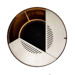 Edelstahl-Feuerstelle 'TRIA', Rost, 100 X 55 X 100 Cm -Die grüne Ecke 3920100752 Feuerstelle TRIA rost ca100x55x100cm 5 125228