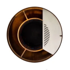 Edelstahl-Feuerstelle 'TRIA', Rost, 100 X 55 X 100 Cm -Die grüne Ecke 3920100752 Feuerstelle TRIA rost ca100x55x100cm 7 125234