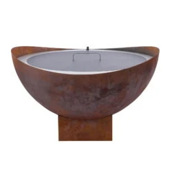 Feuerstelle 'Wave', Rost, Edelstahl, Ca. 100 X 55 X 100 Cm -Die grüne Ecke 3920100768 Feuerstelle WAVE rost ca100x55x100cm 1 119657