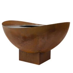 Feuerstelle 'Wave', Rost, Edelstahl, Ca. 100 X 55 X 100 Cm -Die grüne Ecke 3920100768 Feuerstelle WAVE rost ca100x55x100cm 4 119658