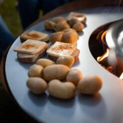 Feuerstelle 'Wave', Rost, Edelstahl, Ca. 100 X 55 X 100 Cm -Die grüne Ecke 3920100768 Feuerstelle WAVE rost ca100x55x100cm 1 125244