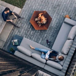 Höfats TRIPLE 90 Feuerschale In Schwarz, Maße 90 X 78 X 24 Cm -Die grüne Ecke 3920150074 TRIPLE 90 Feuerschale 90x78x24cm 2 57576