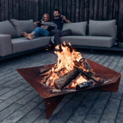 Höfats TRIPLE 90 Feuerschale In Schwarz, Maße 90 X 78 X 24 Cm -Die grüne Ecke 3920150074 TRIPLE 90 Feuerschale 90x78x24cm 5 57573