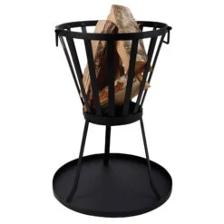 Bodenplatte Für Feuerkorb, Schwarz, Weichstahl, Ca. 50,3 X 50,3 X 3 Cm, 1,47 Kg -Die grüne Ecke 3920150145 Bodenplatte Feuerkorb 4 113470