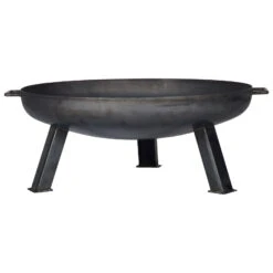 Feuerschale, Rund, Schwarz -Die grüne Ecke 3920150153 Rustikale Feuerschale S aus Eisen ca 60cm rund 1 118582