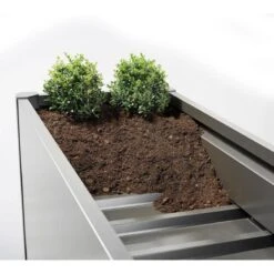 Biohort Pflanzbeet Belvedere, Verzinktes Stahlblech, Quarzgrau-metallic -Die grüne Ecke pflanzbeet belvedere zwischenboden dunkelgrau metallic 65057 2